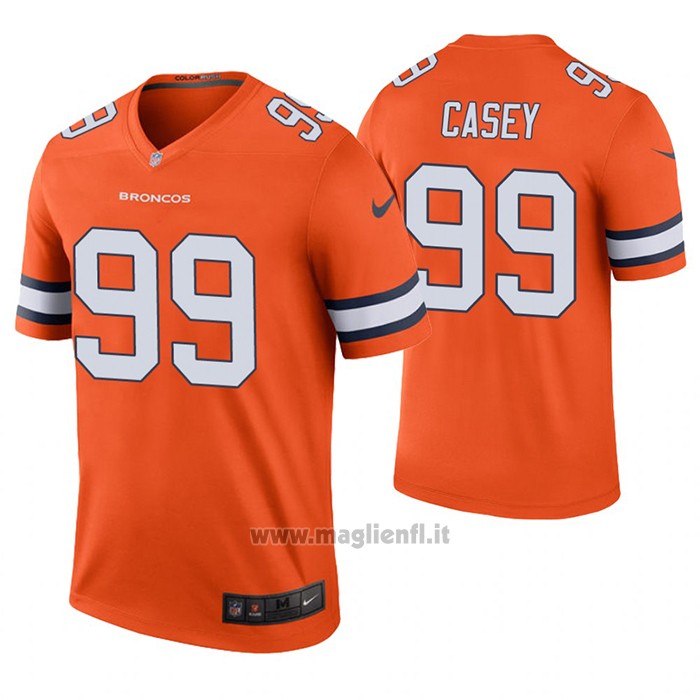 Maglia NFL Legend Denver Broncos Jurrell Casey Arancione Color Rush